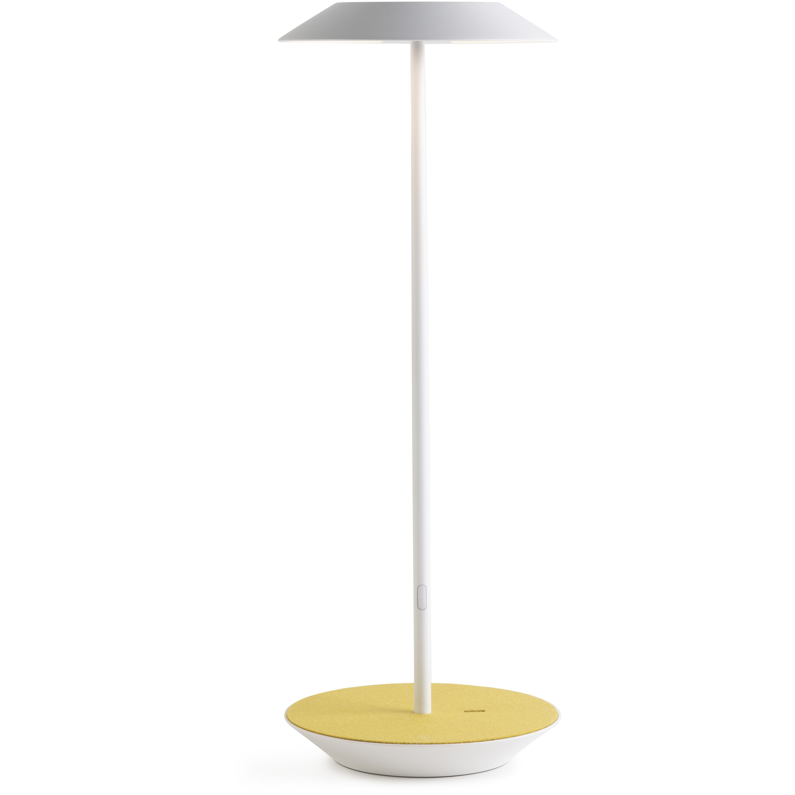 Royyo 17.4 inch 11.00 watt Matte White with Honeydew Felt Desk Lamp Portable Light